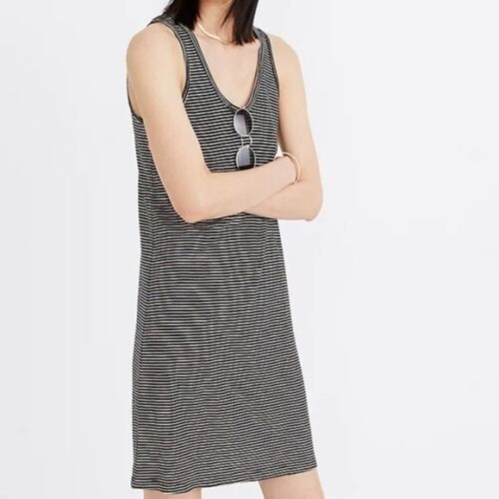 Madewell Scoopneck Striped Tank Dress